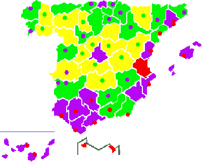 Mapa de Ruidos en Viviendas en España, por Comunidades Autónomas